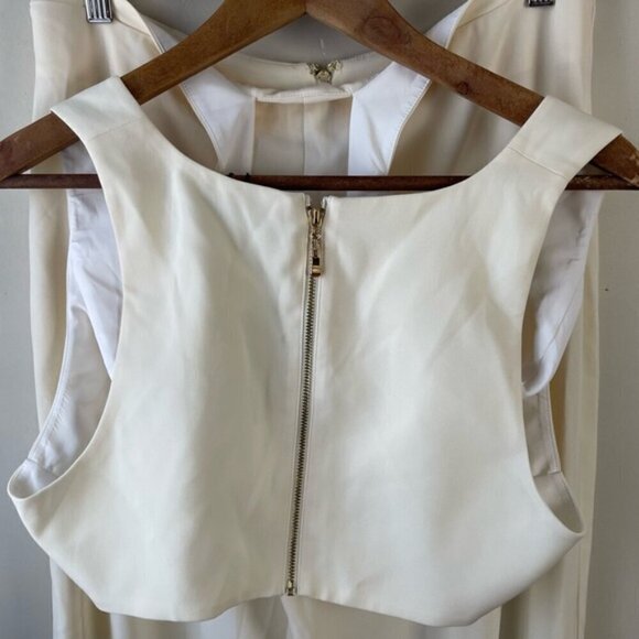 NBD x Naven revolve Ivory Jumpsuit size large cutout wide leg new NWT - Picture 7 of 16